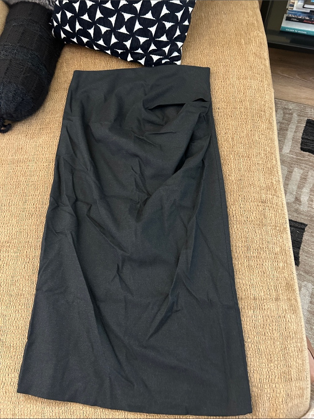 Zara Black High-Waist Pencil Skirt